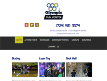 Tablet Screenshot of olympicfuncenter.com